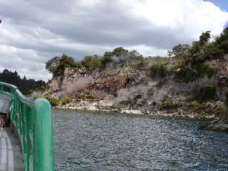 auf dem Lake Rotomahana